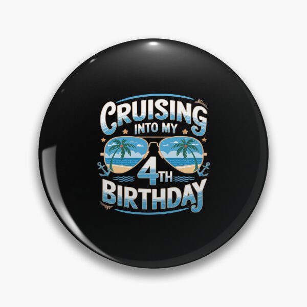 Item preview, Cruising Into My 4th Birthday-4th Birthday Cruise 2024 designed and sold by MythWoot.