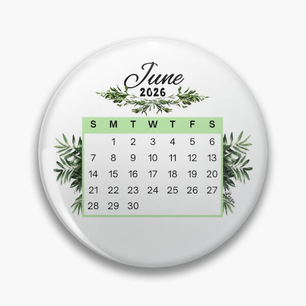 Item preview, June 2026 Calendar Plant Design designed and sold by iRenza.