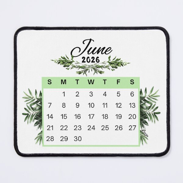 Item preview, June 2026 Calendar Plant Design designed and sold by iRenza.