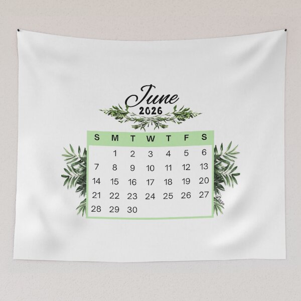Item preview, June 2026 Calendar Plant Design designed and sold by iRenza.