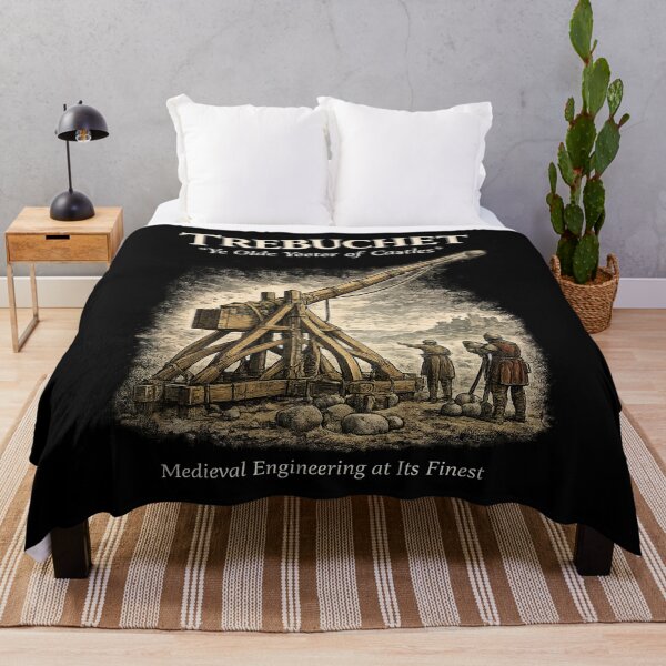 Item preview, Trebuchet Castle Siege Old Yeeter Art designed and sold by Retr0Tshirts.