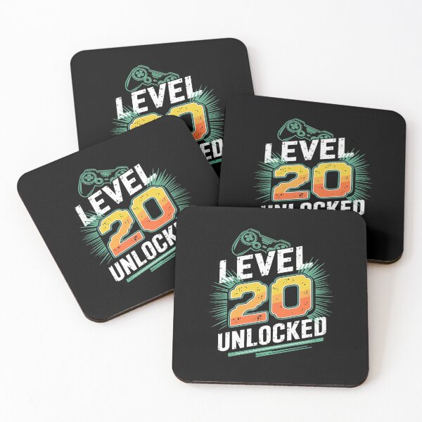 Item preview, Gaming Lover Level 20 Unlocked Video Gamer 20th Birthday  designed and sold by MythWoot.
