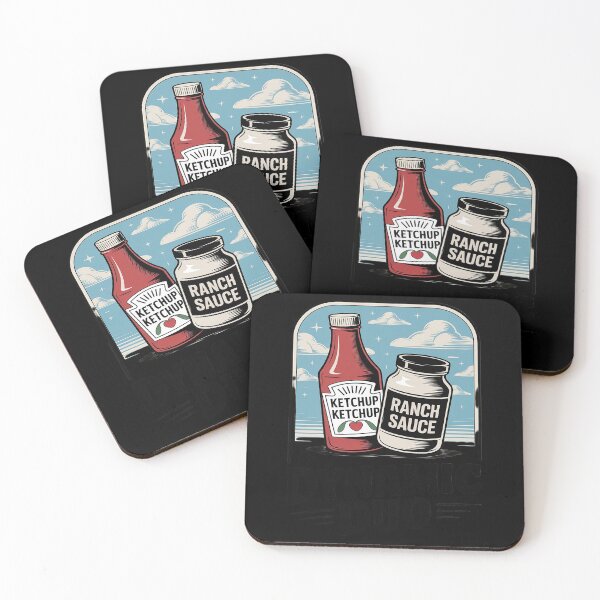 Item preview, Dynamic Duo Ketchup Ranch Dressing Condiment Food Lover designed and sold by ProudForFunny.