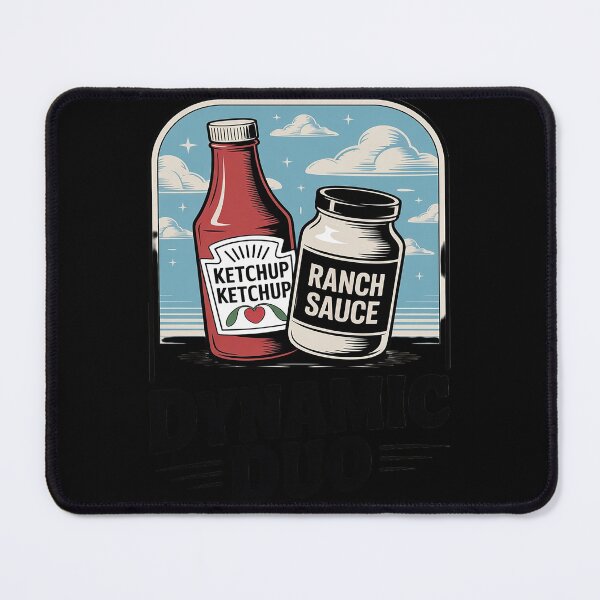 Item preview, Dynamic Duo Ketchup Ranch Dressing Condiment Food Lover designed and sold by ProudForFunny.