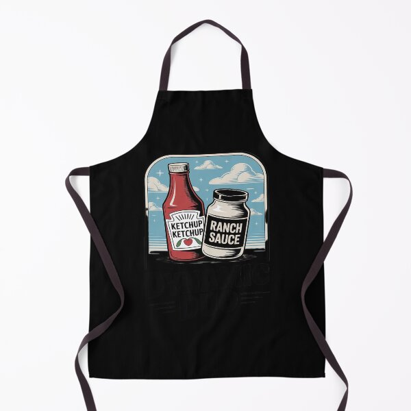 Item preview, Dynamic Duo Ketchup Ranch Dressing Condiment Food Lover designed and sold by ProudForFunny.