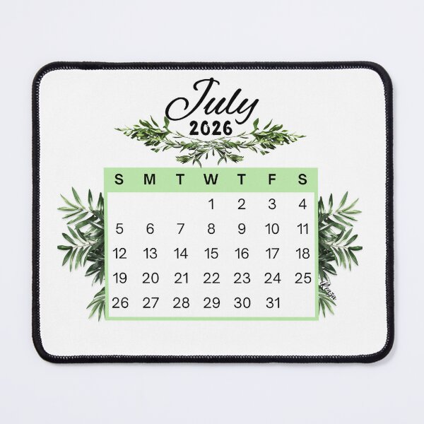 Item preview, July 2026 Calendar Plant Design designed and sold by iRenza.
