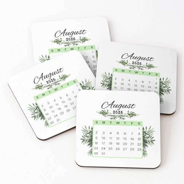 Item preview, August 2026 Calendar Plant Design designed and sold by iRenza.