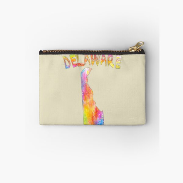 Item preview, Delaware State Map - Vibrant Abstract Watercolor Art designed and sold by mashmosh.