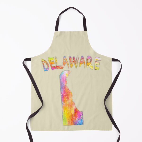 Item preview, Delaware State Map - Vibrant Abstract Watercolor Art designed and sold by mashmosh.