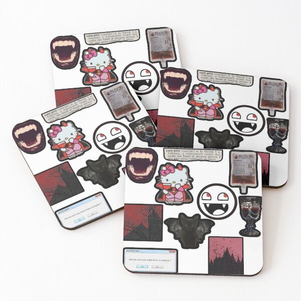 Item preview, vampire inspired sticker pack! designed and sold by Trippy-Times.