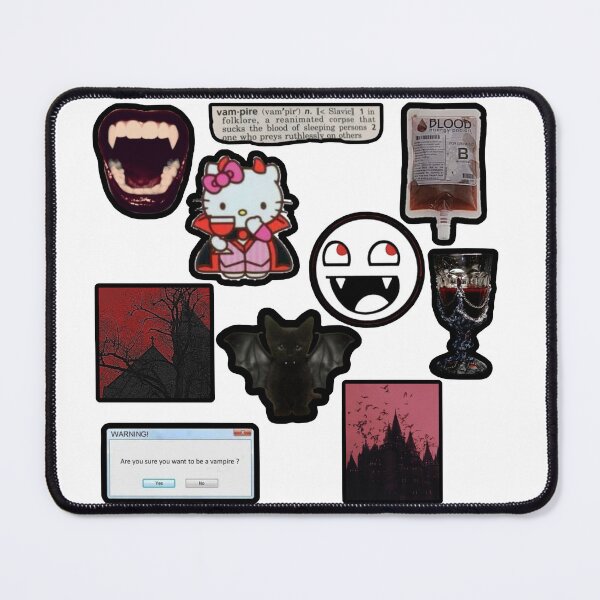 Item preview, vampire inspired sticker pack! designed and sold by Trippy-Times.