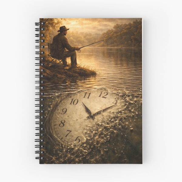 Item preview, Time Slips Away While Fishing designed and sold by EimSol.