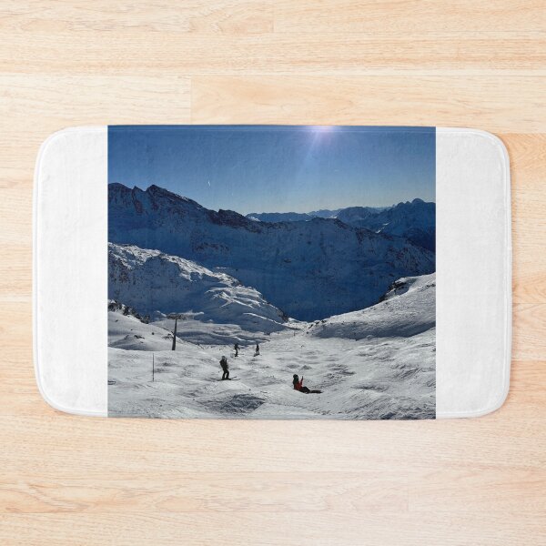 Item preview, Sunlit Alpine Descent – Skiing in Val Thorens designed and sold by MysticAurora.