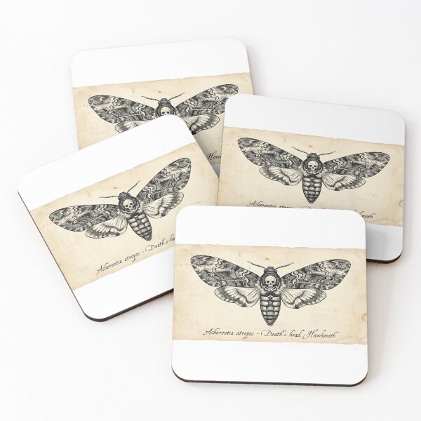 Item preview, Vintage Gothic Moth | Dark Botanical Etching & Occult Aesthetic designed and sold by SlomianyPisarz.