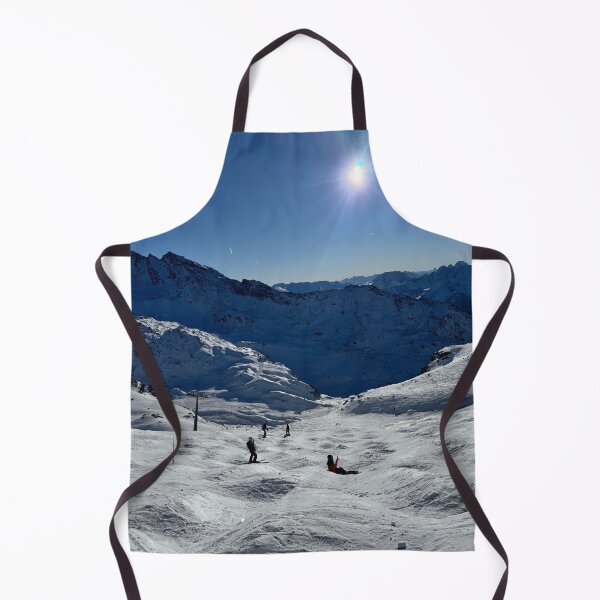 Item preview, Sunlit Alpine Descent – Skiing in Val Thorens designed and sold by MysticAurora.