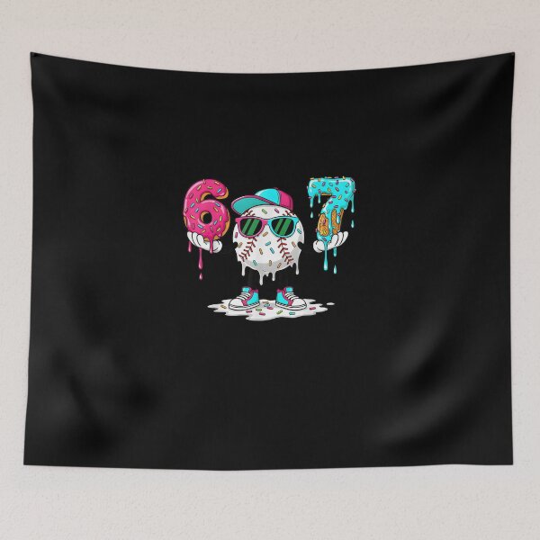 Item preview, 67 Baseball Ice Cream Drip Six Seven Gen Alpha Slang Kids  designed and sold by MatherFisher.