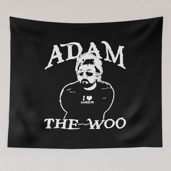 Item preview, Classic Adam The Woo Typography Portrait designed and sold by JulieHampto.