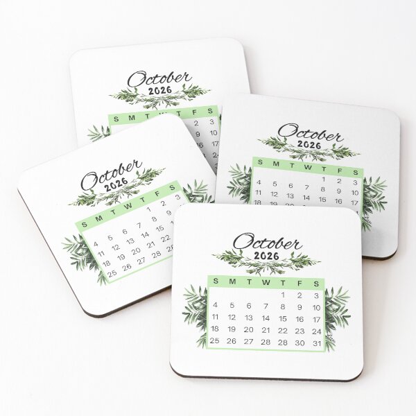 Item preview, October 2026 Calendar Plant Design designed and sold by iRenza.