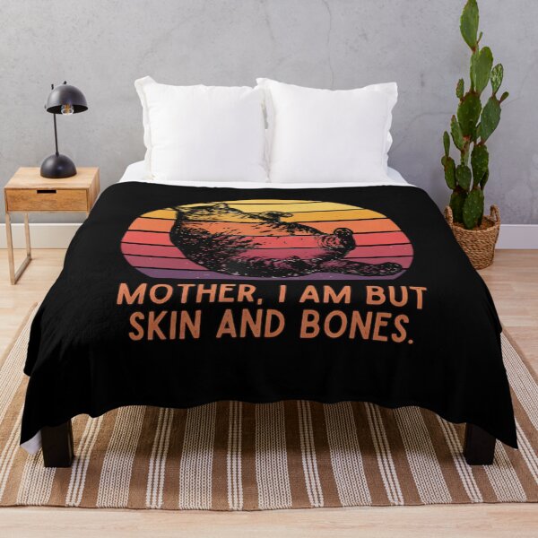 Item preview, Mother, I Am But Skin and Bones Cat designed and sold by THREE LITTLE BEANS.