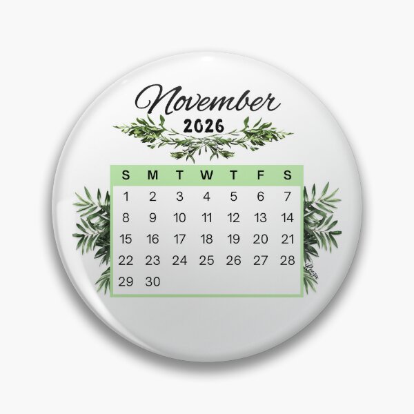 Item preview, November 2026 Calendar Plant Design designed and sold by iRenza.