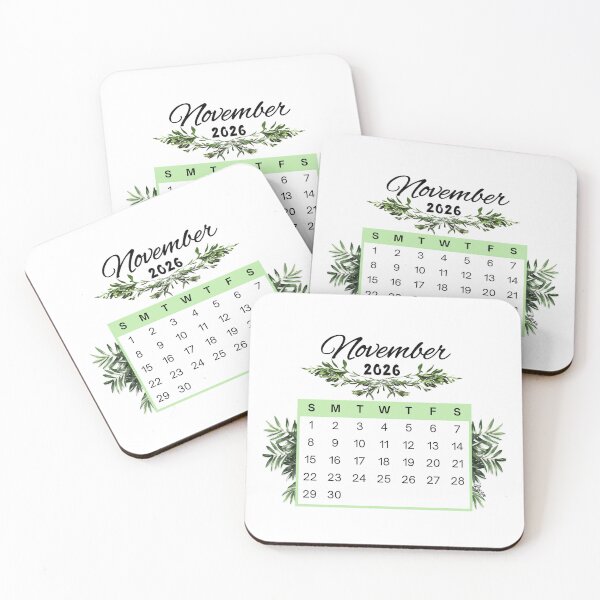 Item preview, November 2026 Calendar Plant Design designed and sold by iRenza.