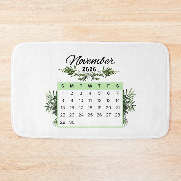 Item preview, November 2026 Calendar Plant Design designed and sold by iRenza.