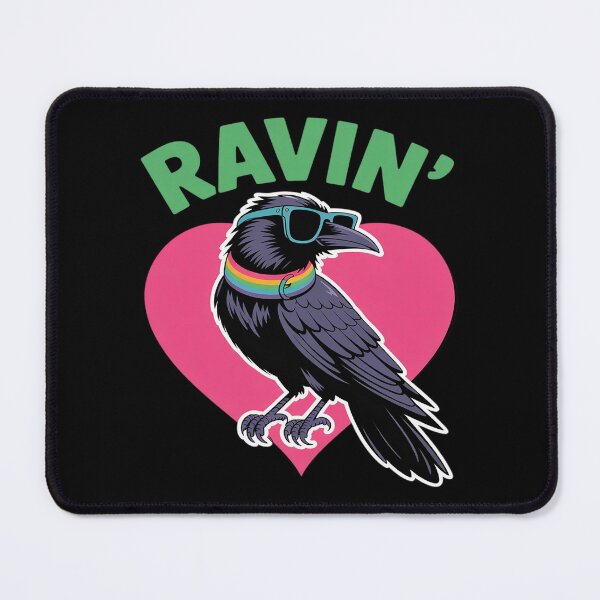 Item preview, EDM Music Lover Funny Raver Raven Electronic Music Rave designed and sold by Libbysharts.