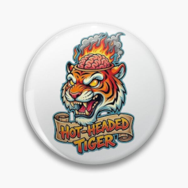 Item preview, Hot-Headed Tiger designed and sold by NonditStudio.