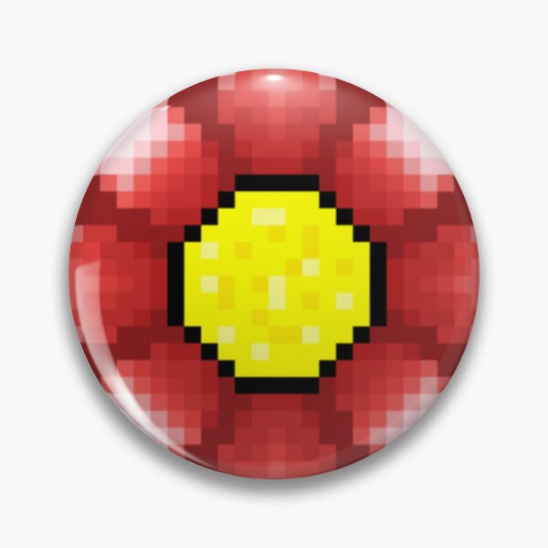 Item preview, Deep Red Pixel Flower designed and sold by UbiquitousScar.