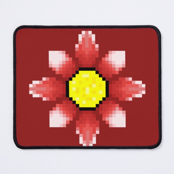 Item preview, Deep Red Pixel Flower designed and sold by UbiquitousScar.