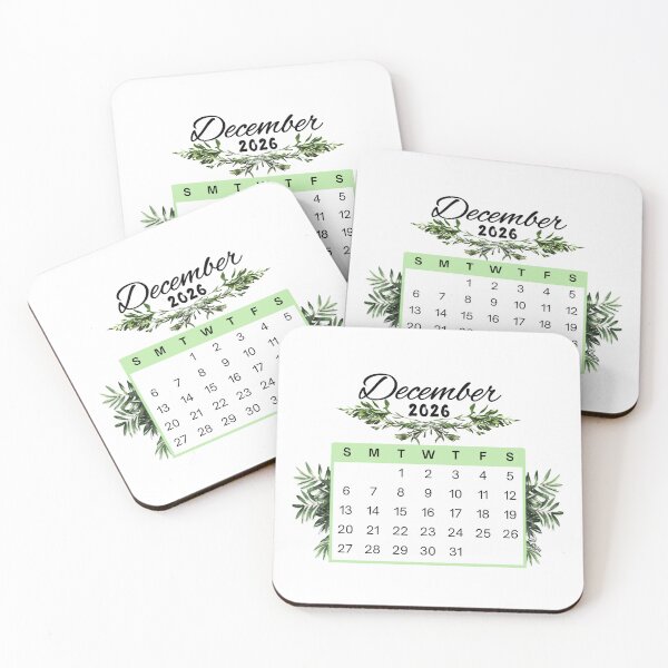 Item preview, December 2026 Calendar Plant Design designed and sold by iRenza.