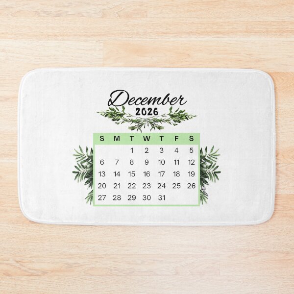 Item preview, December 2026 Calendar Plant Design designed and sold by iRenza.