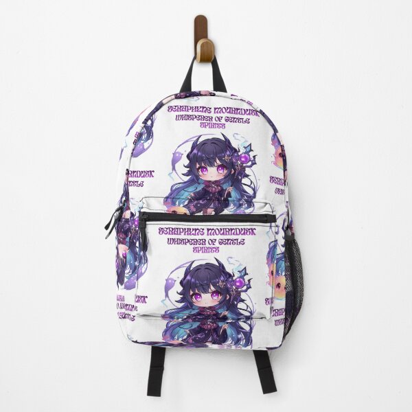 Item preview, Seraphyne Mourndusk – Cute Necromancer of Dark Spirits | Chibi Anime Fantasy Art designed and sold by Monzora.