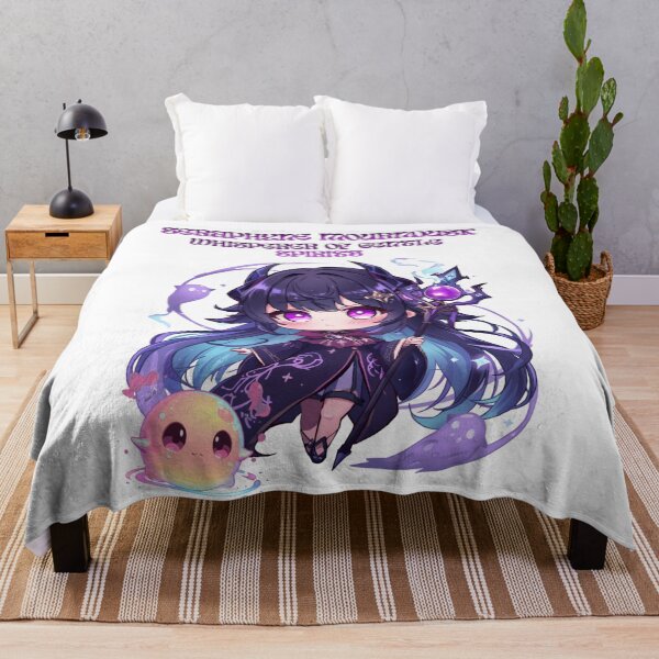 Item preview, Seraphyne Mourndusk – Cute Necromancer of Dark Spirits | Chibi Anime Fantasy Art designed and sold by Monzora.