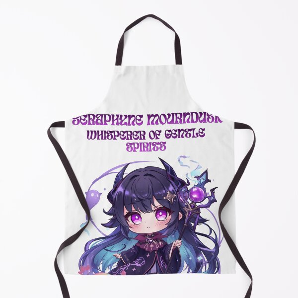 Item preview, Seraphyne Mourndusk – Cute Necromancer of Dark Spirits | Chibi Anime Fantasy Art designed and sold by Monzora.