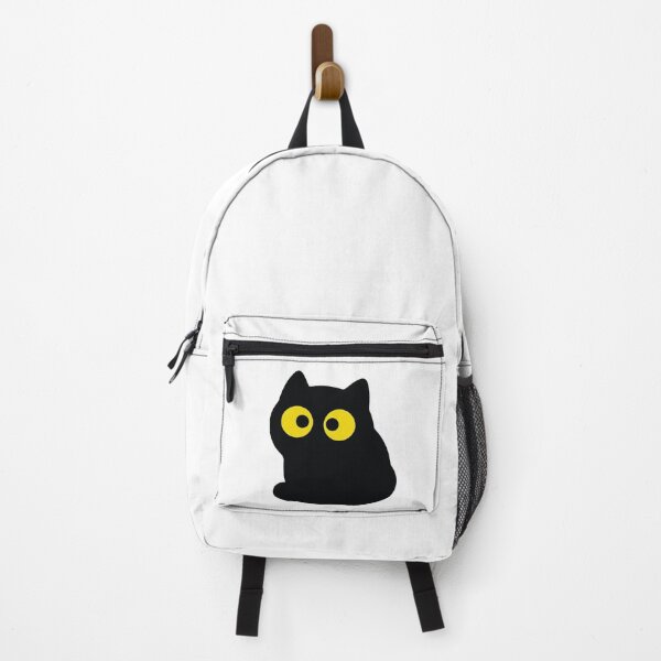 Item preview, The Void Stares Back - Minimalist Black Cat Blob designed and sold by Petzzz.