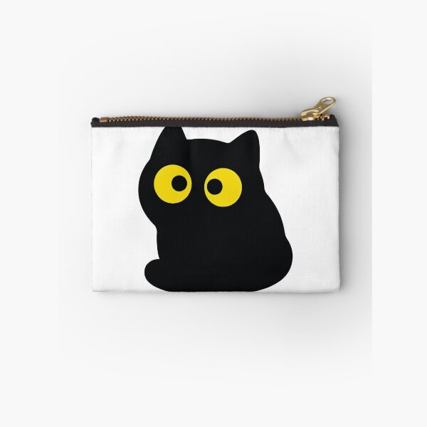 Item preview, The Void Stares Back - Minimalist Black Cat Blob designed and sold by Petzzz.
