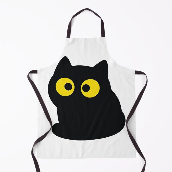 Item preview, The Void Stares Back - Minimalist Black Cat Blob designed and sold by Petzzz.