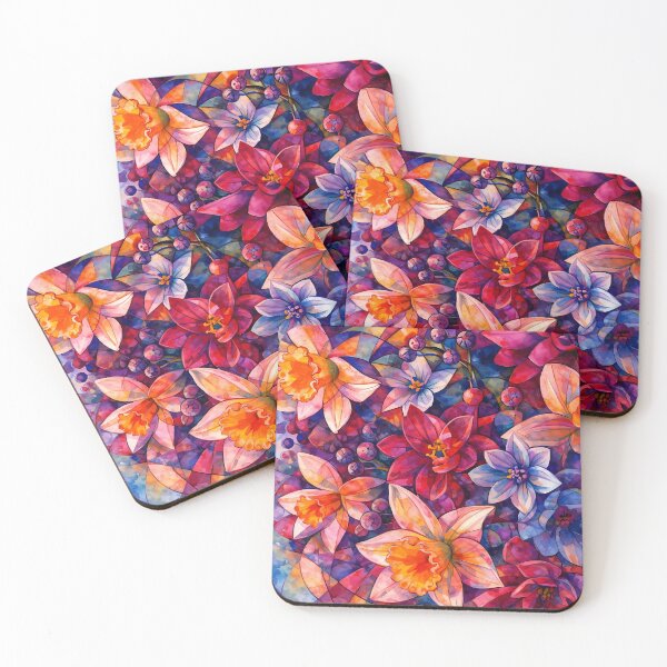 Item preview, Vibrant Blossoms in Abstract Style designed and sold by cuprum.