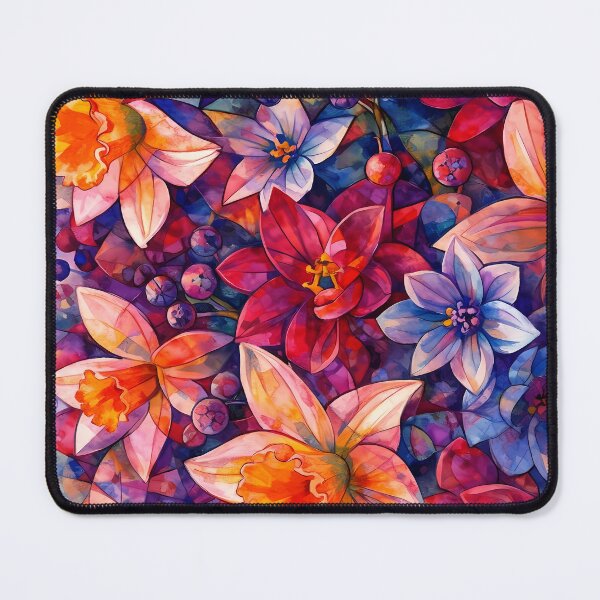 Item preview, Vibrant Blossoms in Abstract Style designed and sold by cuprum.