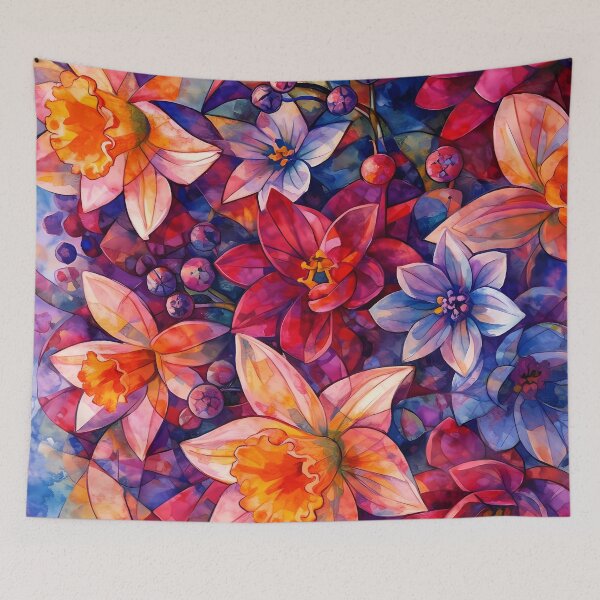 Item preview, Vibrant Blossoms in Abstract Style designed and sold by cuprum.