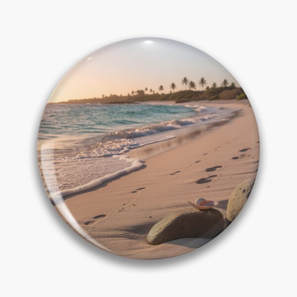 Artikelvorschau, Ruhiger Sonnenuntergang am tropischen Strand entworfen und verkauft von Bright Vibe Designs.