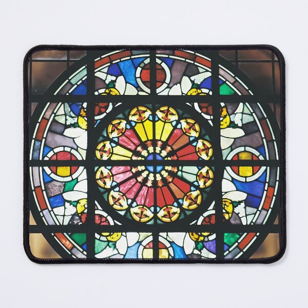 Item preview, Warm Earth-Tone Abstract Glass Window (image size 7840x11680) designed and sold by Digital-Davinci.