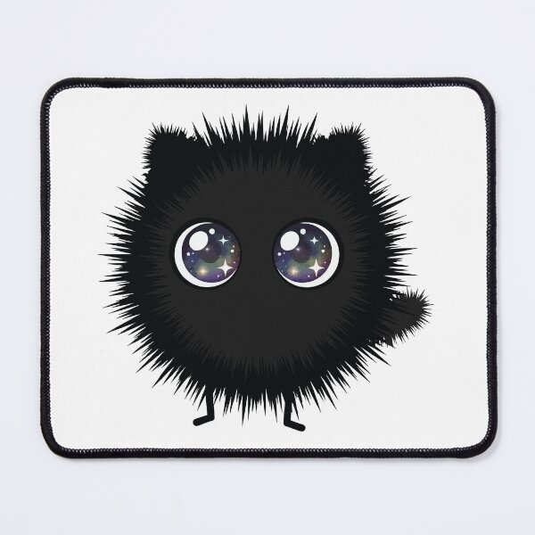 Item preview, Fuzzy Void - Cute Soot Spirit Black Cat designed and sold by Petzzz.