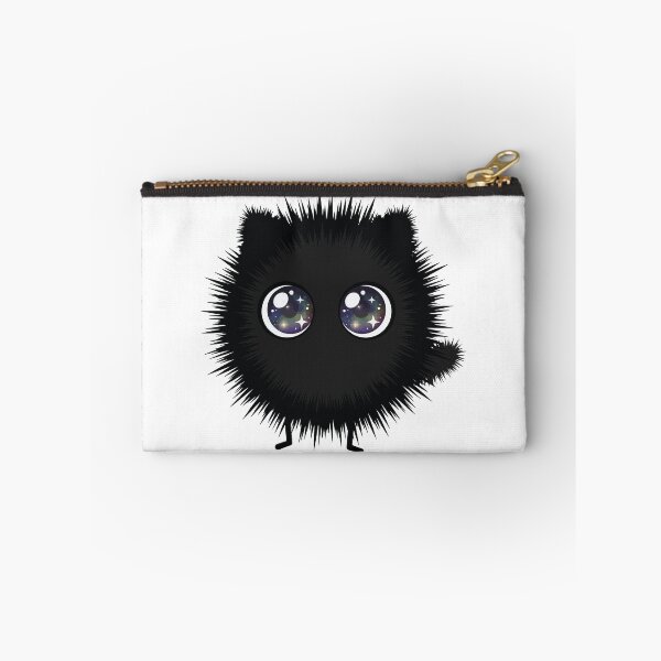 Item preview, Fuzzy Void - Cute Soot Spirit Black Cat designed and sold by Petzzz.