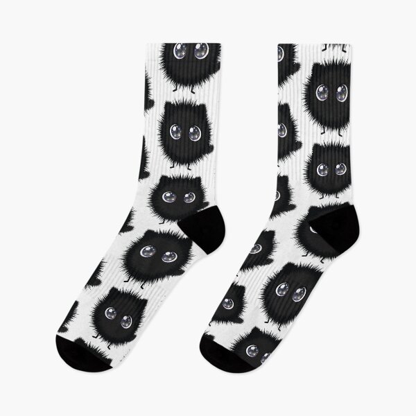 Item preview, Fuzzy Void - Cute Soot Spirit Black Cat designed and sold by Petzzz.