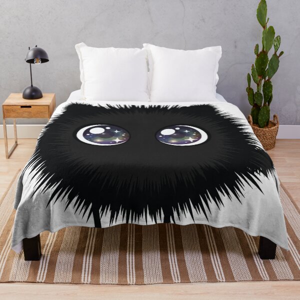 Item preview, Fuzzy Void - Cute Soot Spirit Black Cat designed and sold by Petzzz.