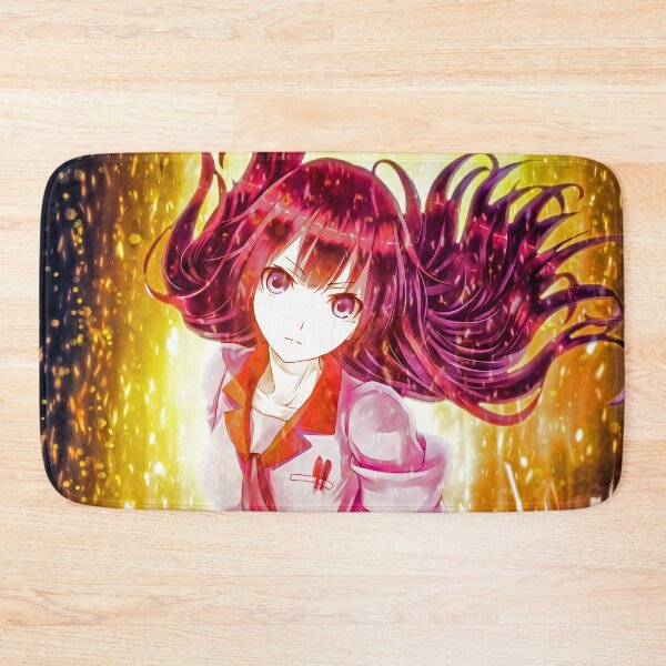 Item preview, Hitagi Senjougahara Bakemonogatari Anime Girl Waifu Fierce School Aura Intensity designed and sold by Tokyonomad.