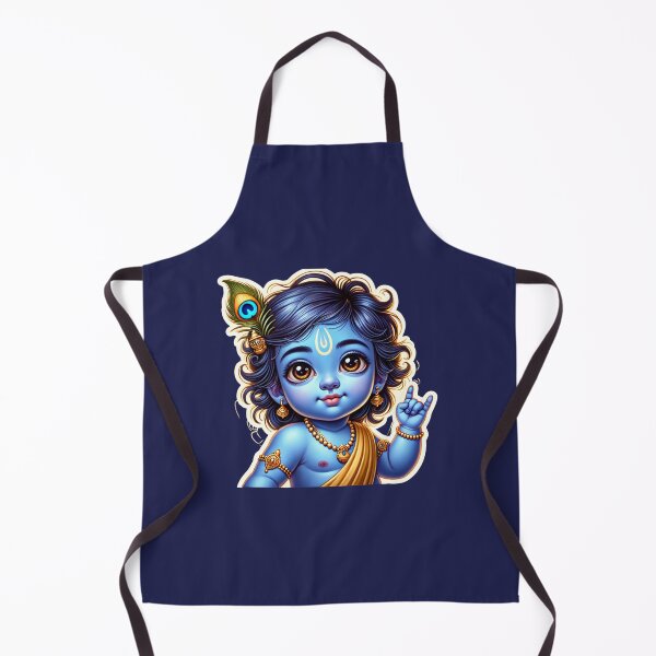 Item preview, Playful Cool Baby Krishna Sticker | Sacred Apana Mudra | Gopal Little Krishna designed and sold by Sarasvati’s Divine Art.