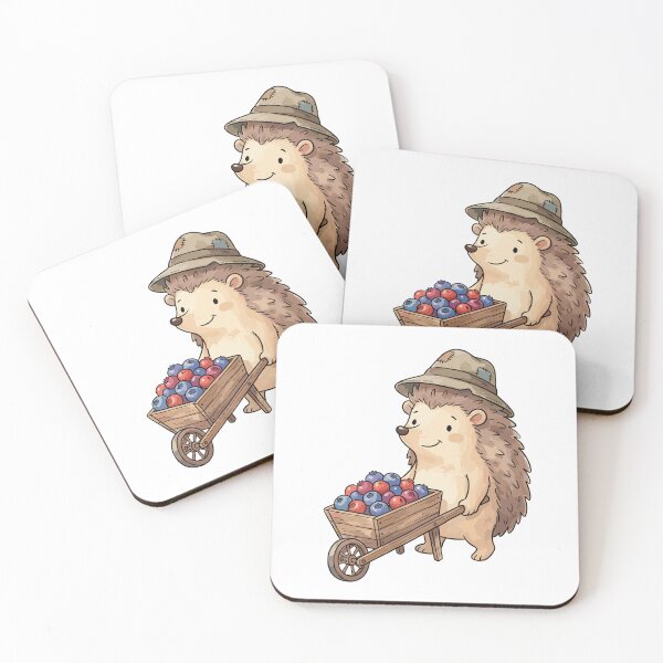 Item preview, Magical Cottagecore: Hedgehog's Berry Haul designed and sold by bapupa.